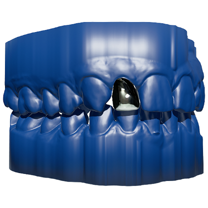 GRILLZ. Pojedyncza zatyczka – chrom